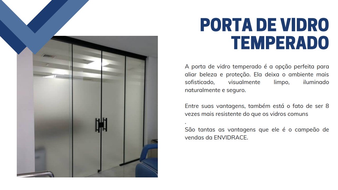 Portas de vidro temperado